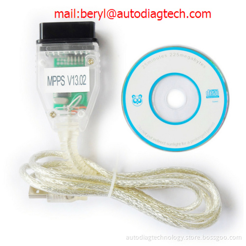 Wholesale High Quality SMPS MPPS V13.02 CAN Flasher Chip Tuning ECU Remap OBD2 Professional Diagnostic Cable Latest